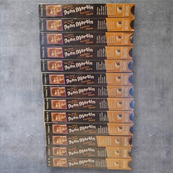 Set of 13 of the very best of the Dean Martin variety show vhs tapes collection - Picture 1 of 4